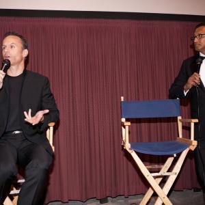 West Coast Premiere of Justice Is Mind November 7 2013 Beverly Hills CA Director Mark Lund with Producer Arnold Peter