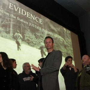 Mark Lund at the world premiere of Justice Is Mind: Evidence.