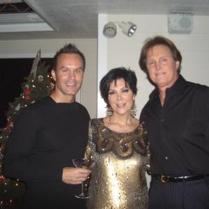 Mark Lund with Bruce and Kris Jenner on Christmas Eve
