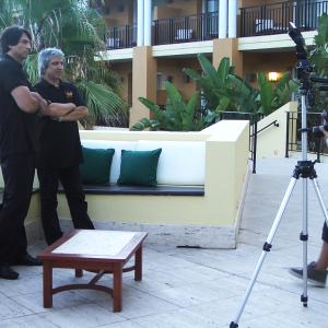 Boris Acosta and Vincent Spano photo frenzy during staying at Mantra Resort in Punta del Este - Uruguay.