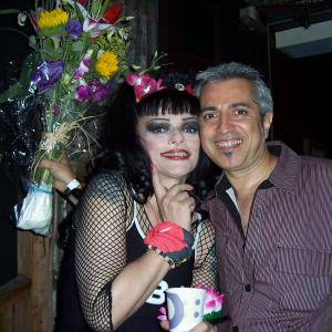 Actress/Singer Nina Hagen and Producer/Director Boris Acosta at the House of Blues in Los Angeles, USA.