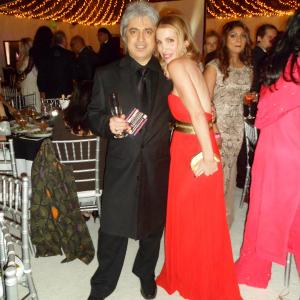 Fashion Designer Galit Levi and Boris Acosta at 2013 Children Uniting Nations Oscars party