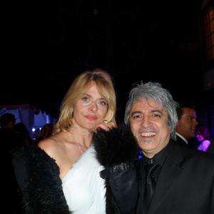 Nastassja Kinski and Boris Acosta at 2013 Children Uniting Nations Oscars viewing party
