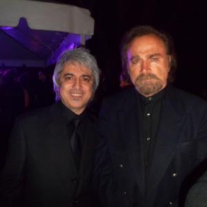 Franco Nero and Boris Acosta at 2013 Children Uniting Nations Oscars viewing party.