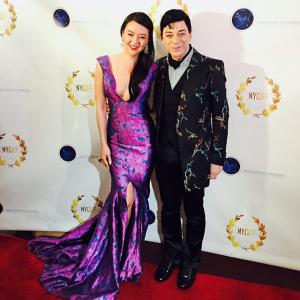 Angel Pai with Malan Breton at the Journey to Taiwan premiere