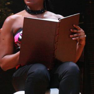 on stage in the play SINGLE BLACK FEMALE
