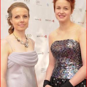 Tihemme Gagnon and PhaydraRae Gagnon at the 2011 Leo Awards in Vancouver BC