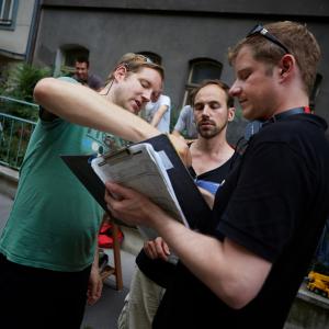Director Martin Busker shooting Sturmfrei  Season 3 in Prague with DOP Timm Lange and camera operator Benjamin F Wieg