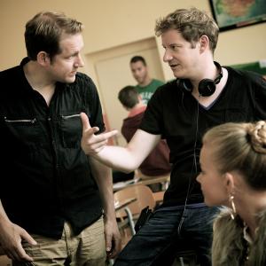 Director Martin Busker shooting Sturmfrei  Season 3 in Prague with DOP Timm Lange and actress Milena Tscharntke