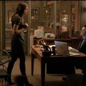 Still of Dana Sorman and Nate Corddry in Harry's Law.