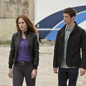 Still of Kelly Frye and Grant Gustin in The Flash (2014)