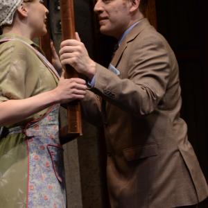 Martha Farrell, Peter Mikhail, The 39 Steps, StageWest Theatre, Toronto.