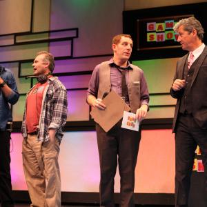 Chantal Perron, Andrew Cohen, Sweeney Macarthur, Peter Mikhail, Charles Shaughnessy, Scott Olynek, Gameshow, StageWest Theatre, Toronto.