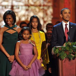 Barack Obama Michelle Obama Malia Obama and Sasha Obama