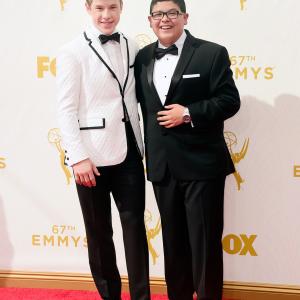 Nolan Gould and Rico Rodriguez at event of The 67th Primetime Emmy Awards (2015)