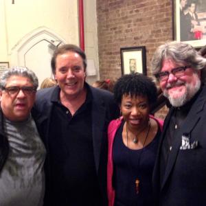 (L to R) Vincent Pastore, producer Ric Zivic, Portia and Steven Jon Whritner at a performance of Queen For A Day.