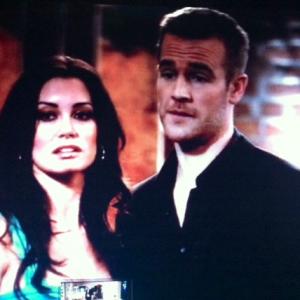 still of Amie Conn and James Van der Beek in Dont Trust the B in Apartment 23 epsiode 29  The Scarlet Neighbor ABC studios