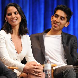 Olivia Munn and Dev Patel at event of The Newsroom 2012