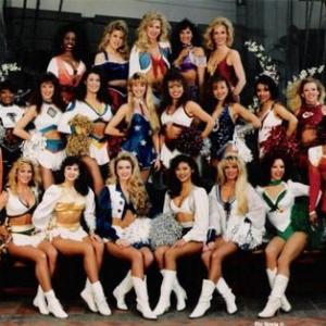THE PRO-BOWL CHEERLEADERS In Hawaii. I'm in The Philadelphia Eagles Uniform! 12 years Profesionally Cheerleading. gave me the opportunity to visit Children's & VA Hospitals! I loved it! Gave 200% !!