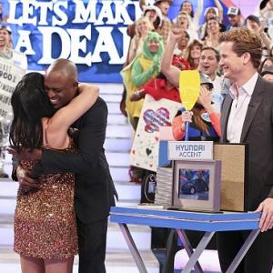 Renee' Spei hugging Wayne Brady CBS'S LET'S MAKE A DEAL'S ZONK REDEMPTION SPECIAL APRIL FOOLS DAY if you haven't seen this episode, it is really fun filled and emotional!!