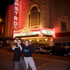 David Sieveking und Bjoern Richie Lob at the Castro Cinema in San Francisco.