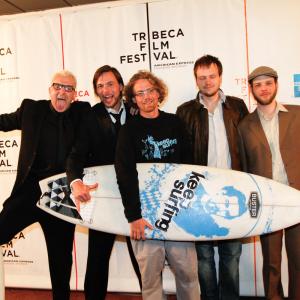 Eli Mack tobias n Siebert Bjoern Richie Lob Benjamin Quabeck and Philip Steegers at keep surfings international Premiere at TRIBECA