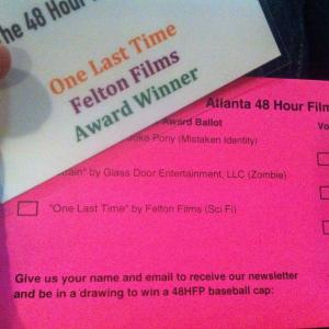 Atlanta 48 Hour Film Festival Award Winner  One Last Time by Felton Films