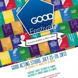 Poster for The Good Works Theatre Festival featuring Poor Bastard by Daniel Guyton