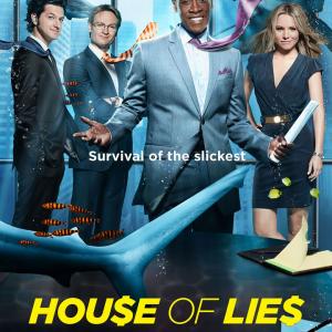 Don Cheadle Kristen Bell Josh Lawson and Ben Schwartz in House of Lies 2012