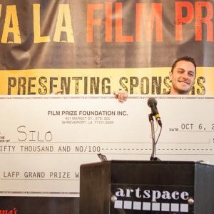 Kyle Clements and Samuel Macaluso winning the Louisiana Film Prize 2013