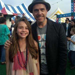 Beatrice Miller and Lee Unkrich at TS3 premiere