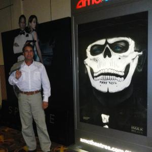 Alexander Kanellakos at James Bond Spectre Sony premiere IMAX screening event