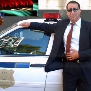 Alexander as FBI Special Agent during Los Angeles filming of 