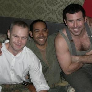 On the set of Patriotism with Bryce Wagoner and Michael Clark 2007