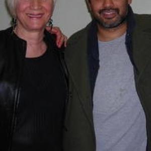 Rajesh Bose and Olympia Dukakis Backstage at Masked DR2 Theatre New York NY