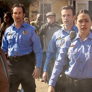 Still of Dean Norris Kevin Sizemore and Natalie Martinez in Under the Dome 2013