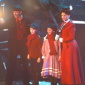 Talon Ackerman as Michael Banks performing with the Cast of Mary Poppins on ABC's Dancing with the Stars 200th Episode