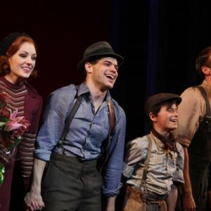 Talon Ackerman as Young Clyde Barrow on the Opening Night of Bonnie  Clyde on Broadway With Jeremy Jordan and Laura Osnes