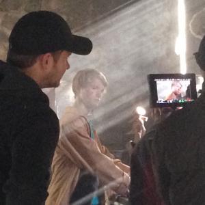 Talon Ackerman on the set of The Five Kingdoms Brandon Mull Book Series Trailer as lead Character Cole Randolph
