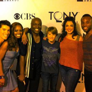 Talon with his Leap of Faith Castmates at the TONY Awards