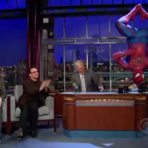 Late Night with David Letterman Bono The Edge Spiderman