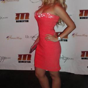 Aria Johnson attends the premier of Miami Ultra Sutra.
