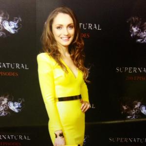 Hannah Levien attends the Supernatural 200th Episode party