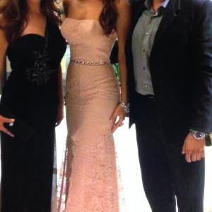 With friend, from Ecuador, current 2nd runner up Miss Universe, Constanza Báez and Wife Sara.