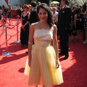 Actress Adrieanne Perez attending the 2008 Emmy Awards in California