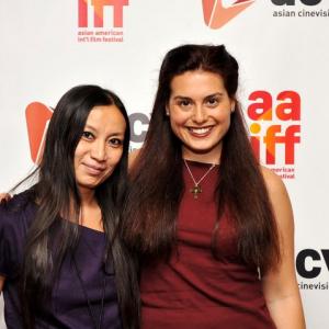 with actress Alexis Iacono  Asian American International Film Festival 2011