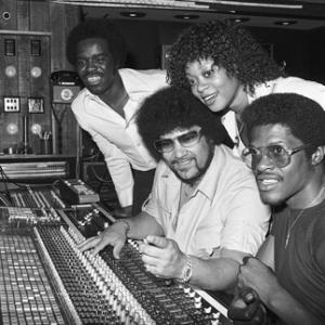 Norman Whitfield with members of The Undisputed Truth at Fort Knox Recording Studios