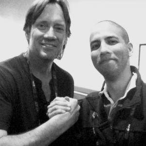 Kevin Sorbo and Jason Baustin at the Filmmaker Summit at the 2012 National Association of Broadcasters Conference