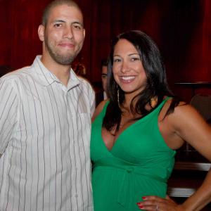 Jason Baustin and Nikki Estridge at the premiere of On Top in Baltimore MD
