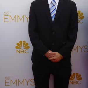 Jason Baustin at the 66th Primetime Emmy Awards.